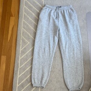 PrettyLittleThing Light Gray Sweatpants